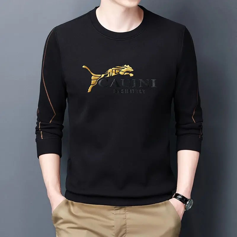 Male Pullover Round Neck Baggy Men's T-shirts 100℅ Cotton mon