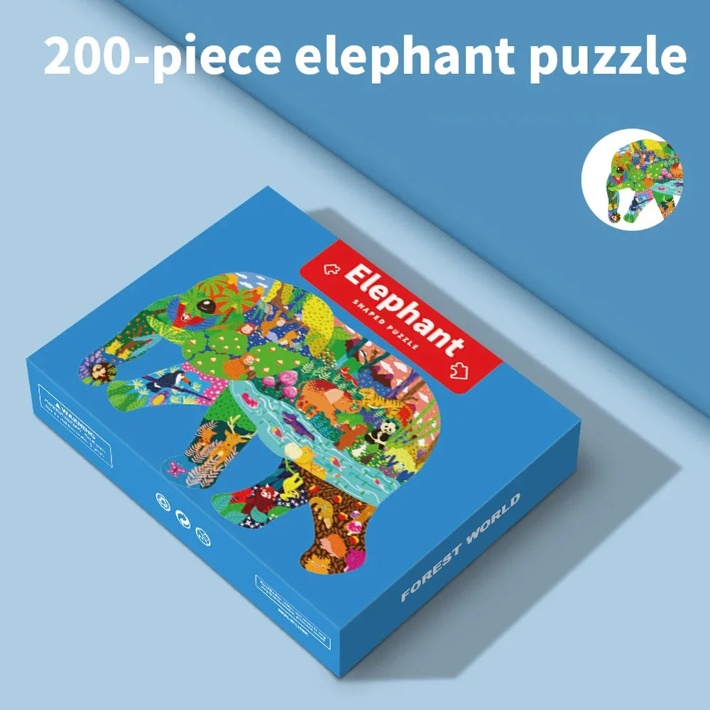 Sea Animal Lion Jigsaw Puzzle Dinosaur Jigso Puzle Whale Penguin Triceratops Panda Elephant Puzzel Kids 4years Old Toy Age 3-5 6