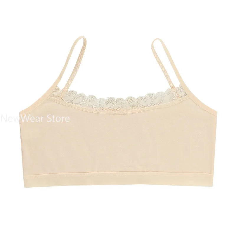 Wireless Kids Training Bras Children Breast Care Girls Bras Cotton Adolescent Girls Underwear Young Child Sports Bras