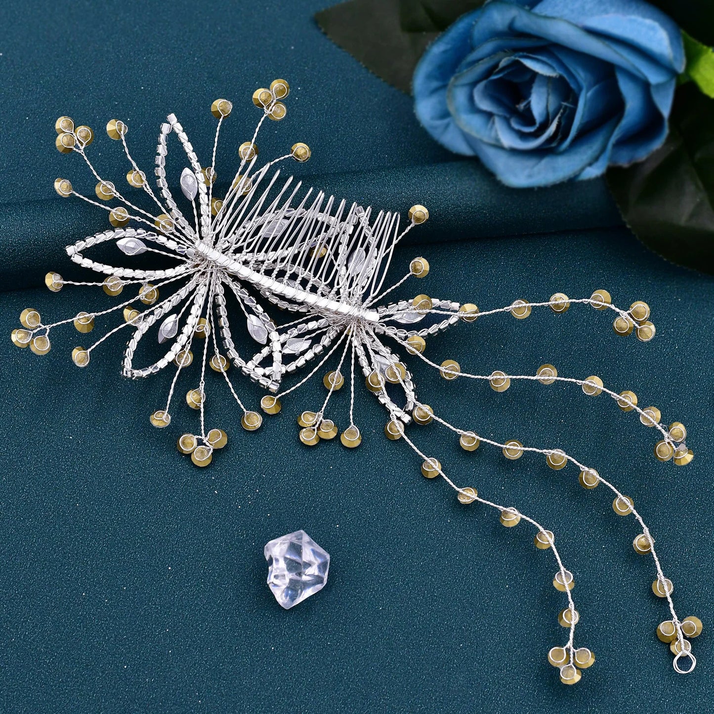 Wedding Comb Rhinestone Bridal Hairpin Wedding Hair Accessories Bride Headdress Pageant Headwear Bridesmaid Tiara HP499