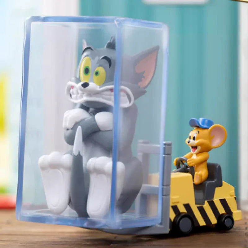 TOM and JERRY Cat and Mouse Battle Series Blind Box Toys Mystery Box Mistery Caixa Action Figure Surpresa Model Birthday Gift