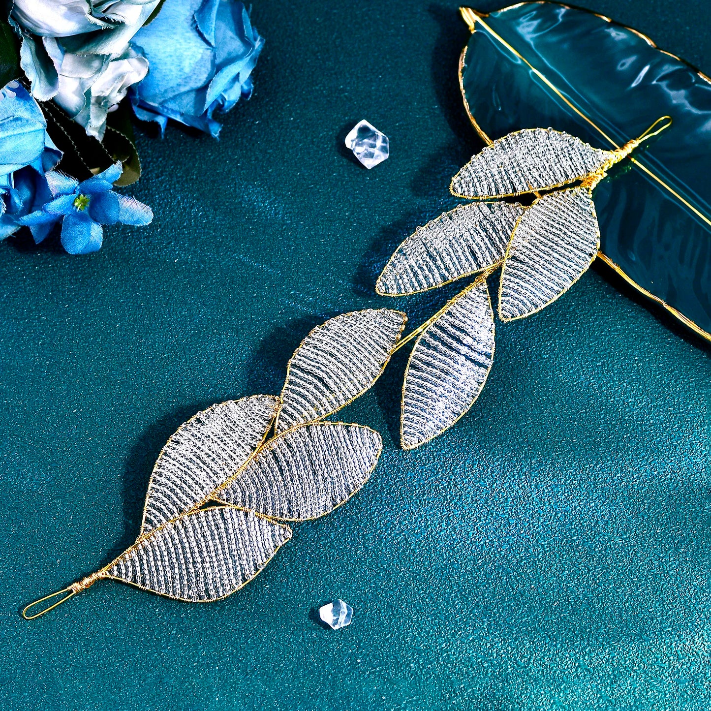 Golden Color Wedding Bridal Hair Band Bride Beads Hair Accessories Women Fashion Headband Banquet Party Headwear HP720
