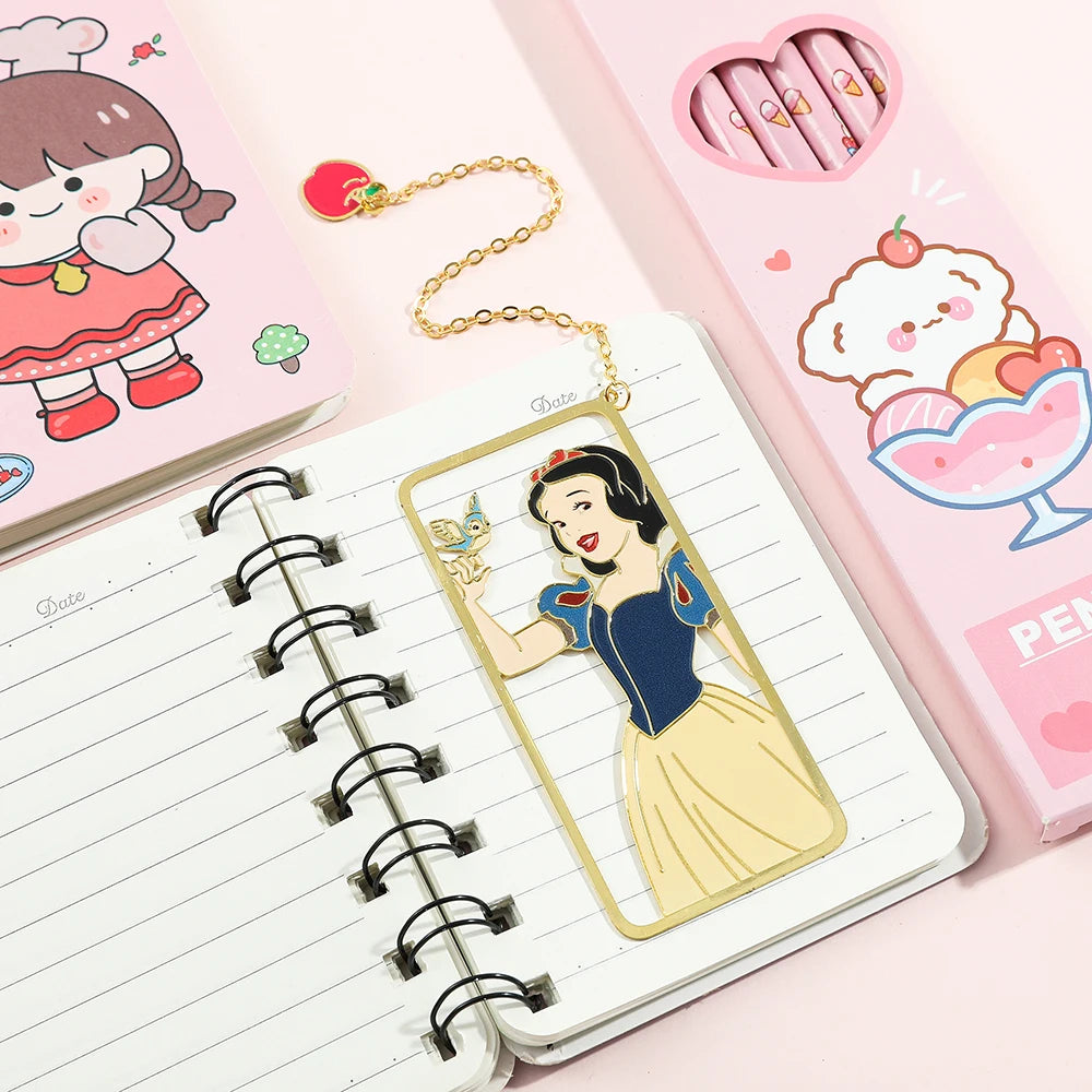 Disney Snow White Princeses Bookmark for Book Lover Gifts Creative Book Mark for Women Girl Fans Reading Supplies Collection