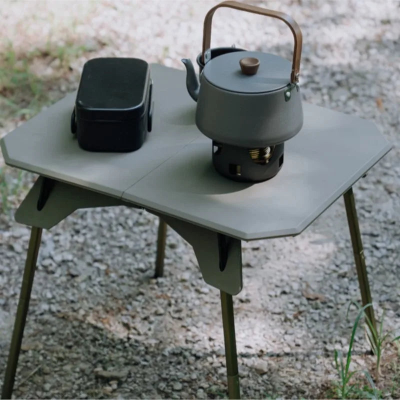 DZ Outdoor Dual-purpose Folding Table Portable Small Picnic Camping Lightweight Tent Car Mounted Motorcycle Travel Lifting Table