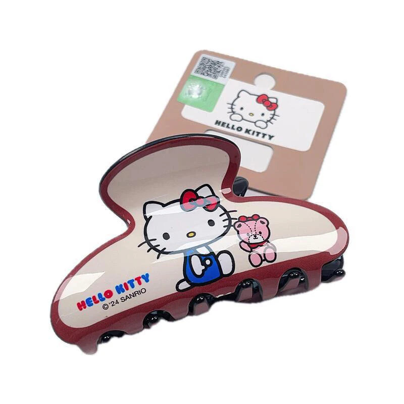 Hello Kitty Hairclips Kawaii Hair Accessories Sanrio Baby Girl Bows Hair Clip Headbands Ties Fashion Hairties Toddler Girl Fall