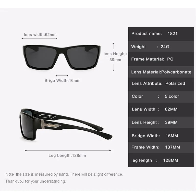 Fishing Sunglasses Men Polarization Sun Glasses Retro Vintage Goggles Women Fashion Polarization UV400 Driving Eyewear 12-KP1821