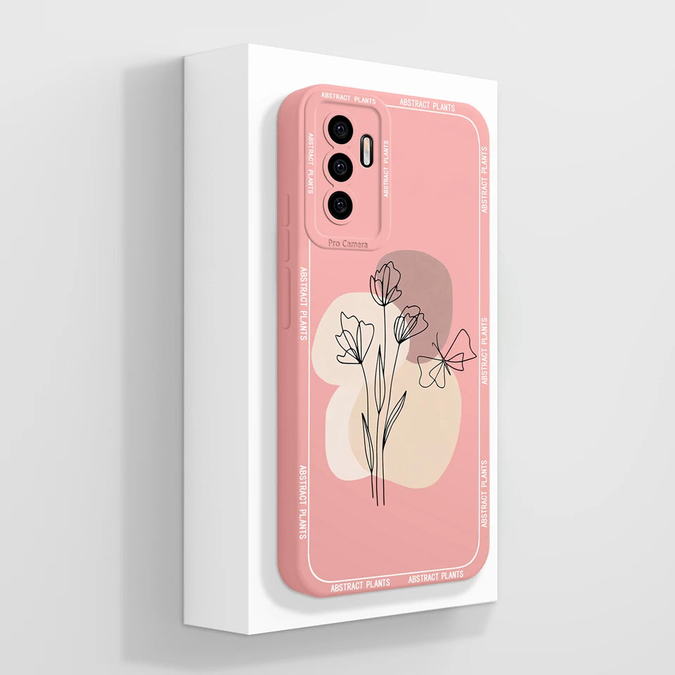 Case For Vivo S10E 5G V23E 4G 5G Y75 4G Beautiful Flower Cartoon Girl Liquid Anti-fall Phone Cover For VivoS10e V23e Y75 Funda