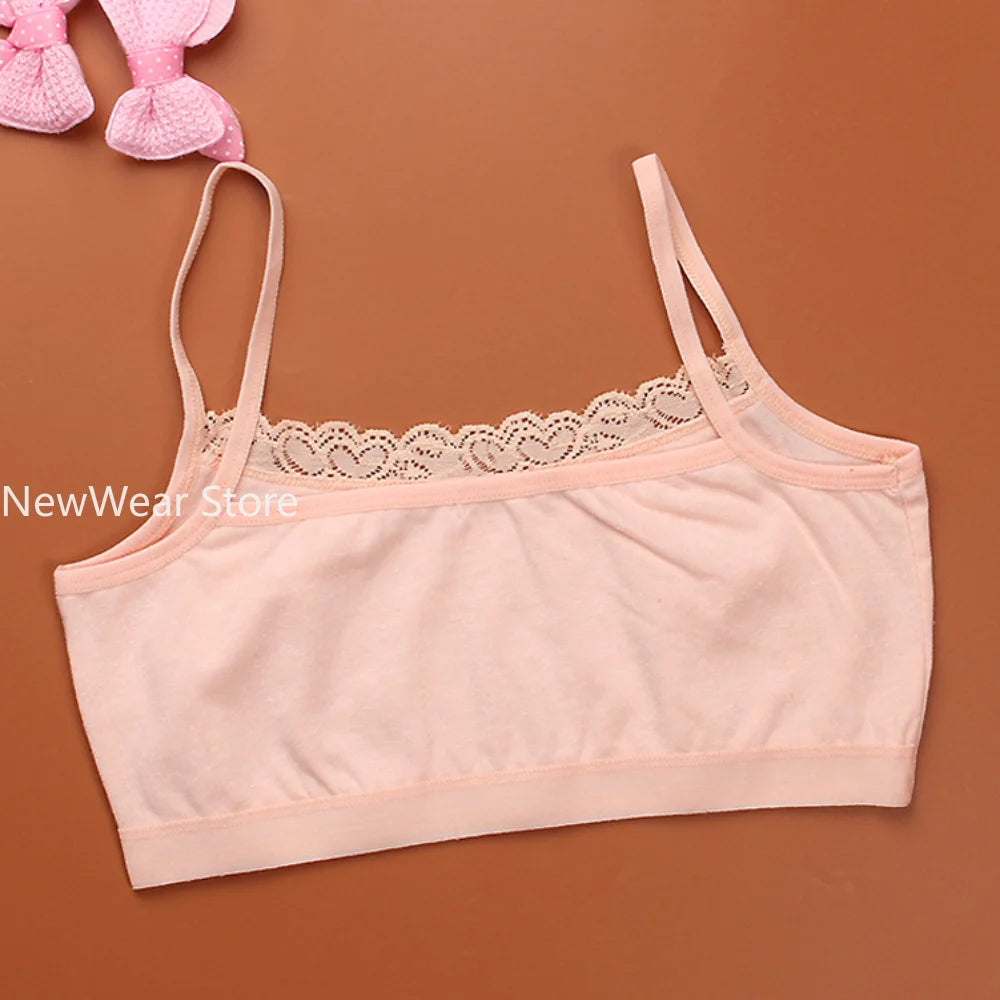 Wireless Kids Training Bras Children Breast Care Girls Bras Cotton Adolescent Girls Underwear Young Child Sports Bras