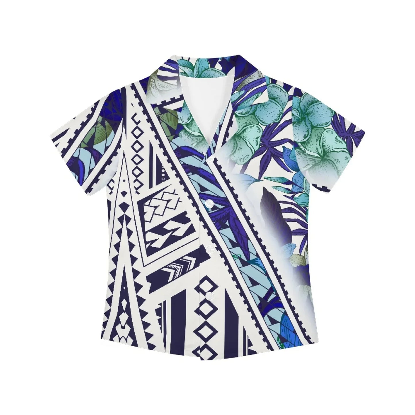 Polynesian Tribal Fijian Totem Tattoo Fiji Prints Children Shirts Fashion Short-sleeved Boys Shirts For Kids Blouses