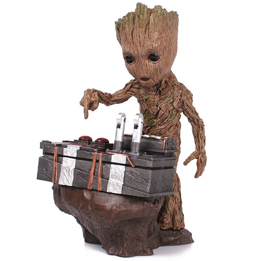 Marvel Guardians of The Galaxy Groot Statue Modell Avengers Süßes Baby Tree Man PVC Anime Actionfigur Spielzeug Sammlung Geschenk 