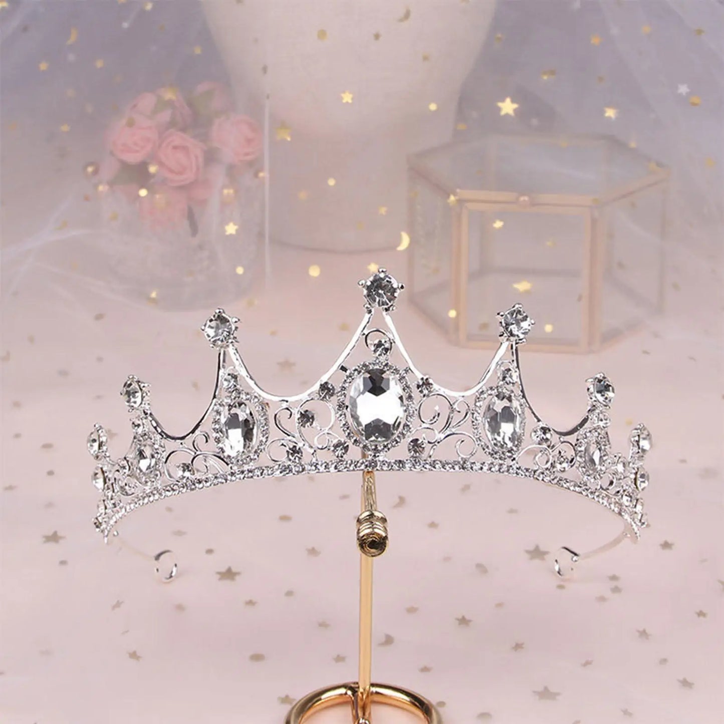 Rhinestone Crowns Tiaras Wedding Headband Hair Accessories Headdress Baroque