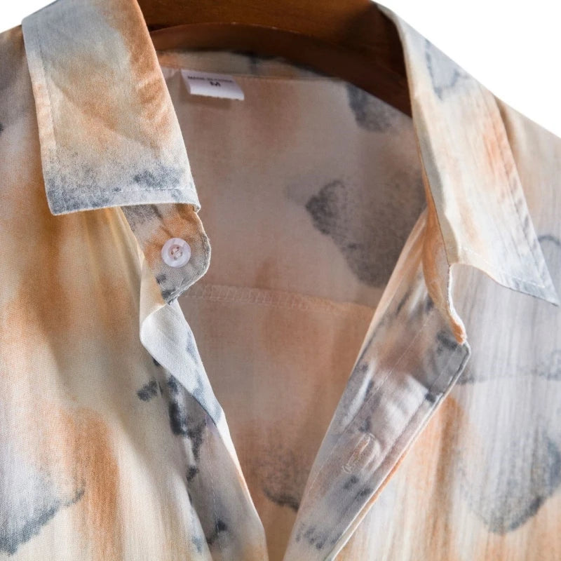 Summer Luxury Men's Shirt Short Sleeve Man T-shirt Fashion Shirts And Blouses Clothing Social T-shirts Hawaiian High Quality