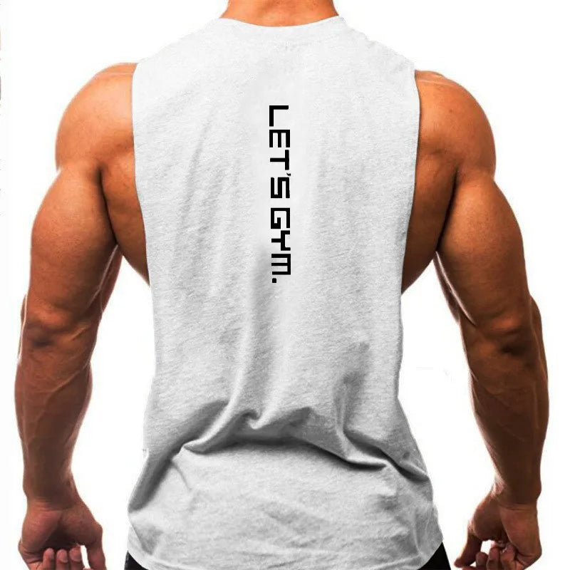Brand Just Gym Clothing Fitness Mens Sides Cut Off T-shirts Dropped Armholes Bodybuilding Tank Tops Workout Sleeveless Vest