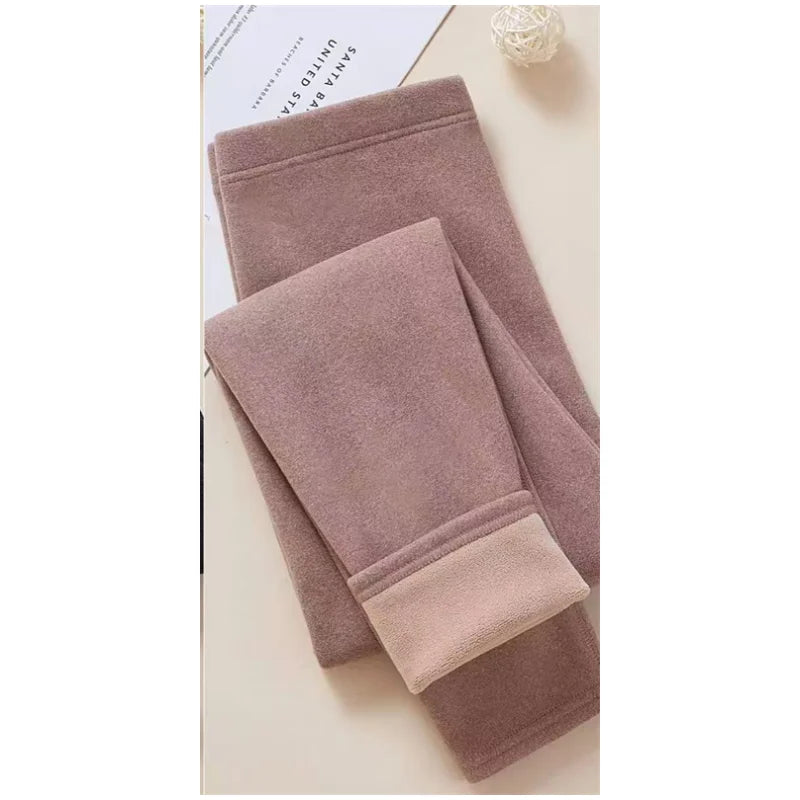 Hinzugefügt Fleece verdickte Kamelwolle Hose 2024 Herbst Winter Herren Damen Thermohose Hohe Elastizität Wärmeformende Hose Damen