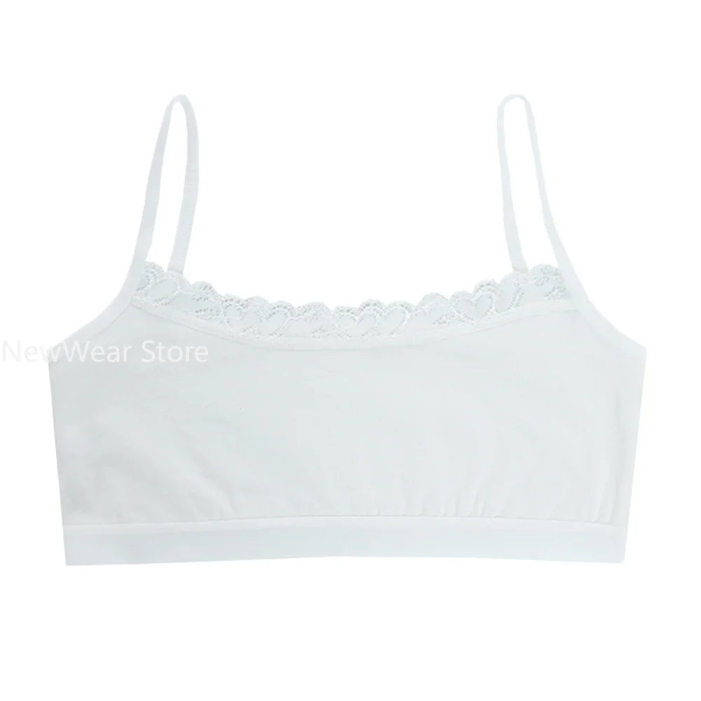 Wireless Kids Training Bras Children Breast Care Girls Bras Cotton Adolescent Girls Underwear Young Child Sports Bras