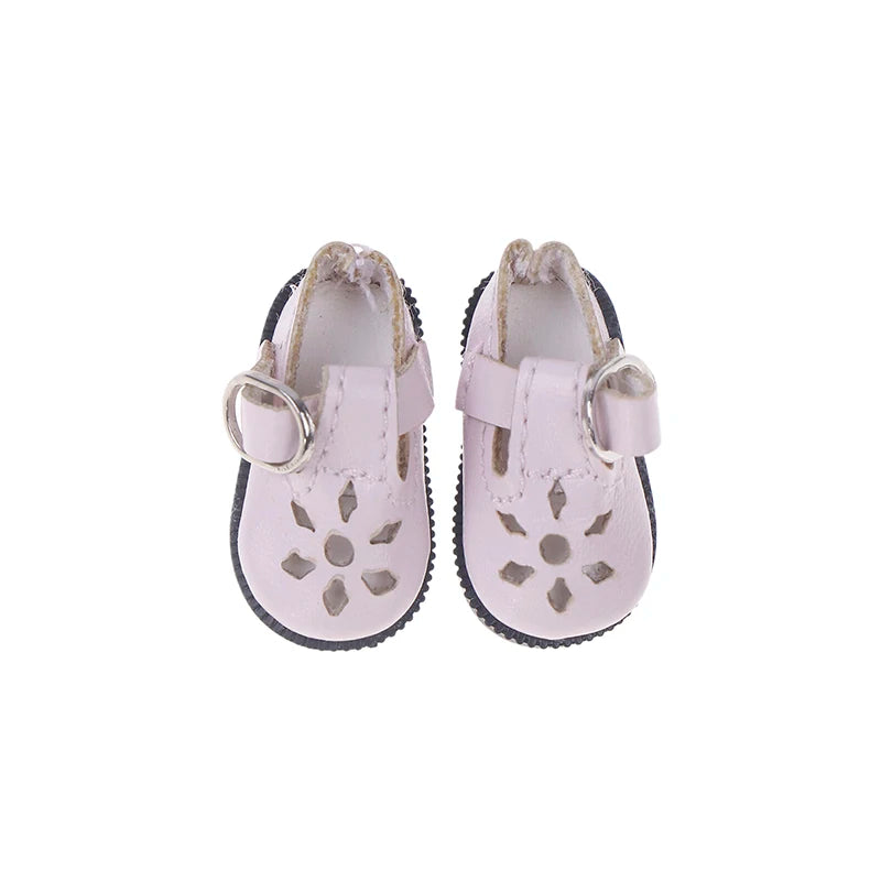 Doll Shoes Mini Leather Dolls Sneakers Casual Shoe Mini Doll Decoration Shoes Accessories Kid Birthday Gift Girl Toy