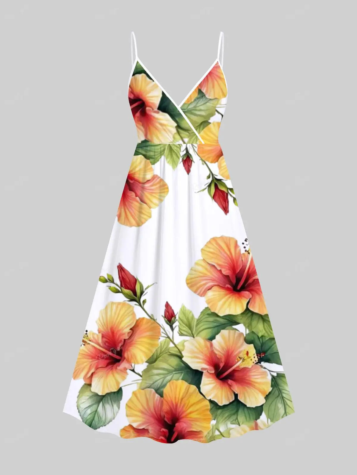 Matching Set Couples Clothes Hawaiian Casual Vacation Outfits, V Neck Women Cami Dress 3D Graphic Print Buttons Shirt For Men