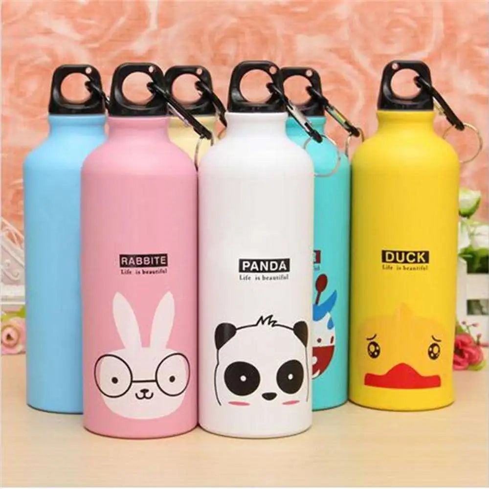 YIDING wholesale 500ml custom animal pattern aluminium water bottle portable bottle for kids school drinking water