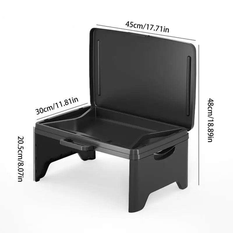 Portable Laptop Desk For Bed Space-Saving Foldable Lap Desk Childs Snack Toys Storage Table Kids Reading Desk Office Accessories