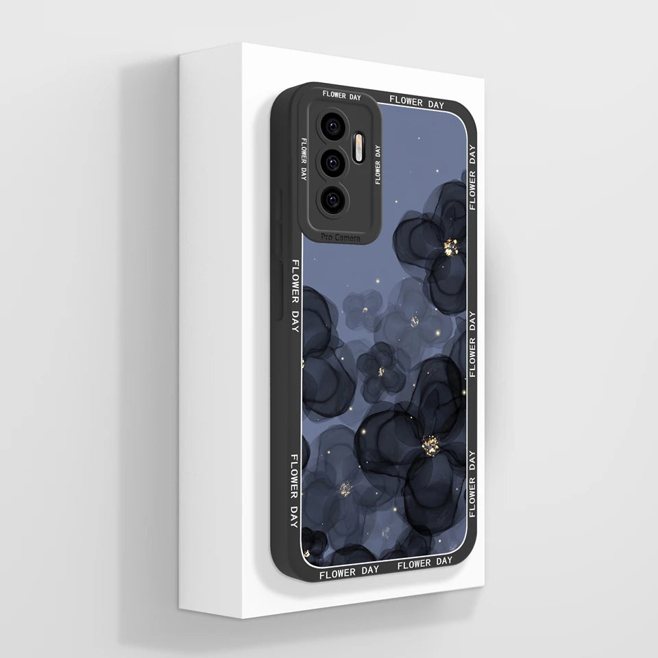 Case For Vivo S10E 5G V23E 4G 5G Y75 4G Beautiful Flower Cartoon Girl Liquid Anti-fall Phone Cover For VivoS10e V23e Y75 Funda