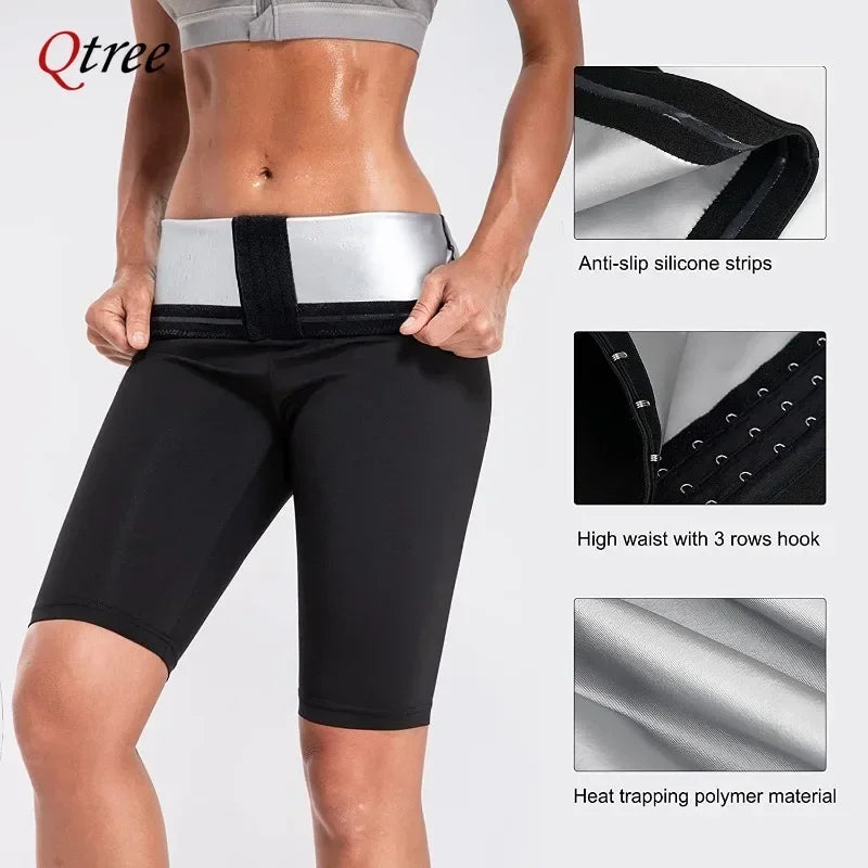 Body Shaper Pants Sauna Shapers Hot Sweat Sauna Effect Slimming Pants Fitness Short Shapewear Workout Gym Leggings Fitness Pants
