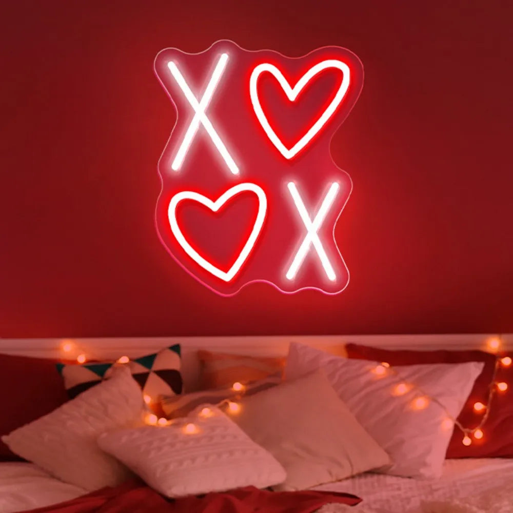 Valentine Neon Led Sign Wedding Party Decor Neon Sign LED Lights USB Bedroom Room Valentine Days Decoration Neon Lights