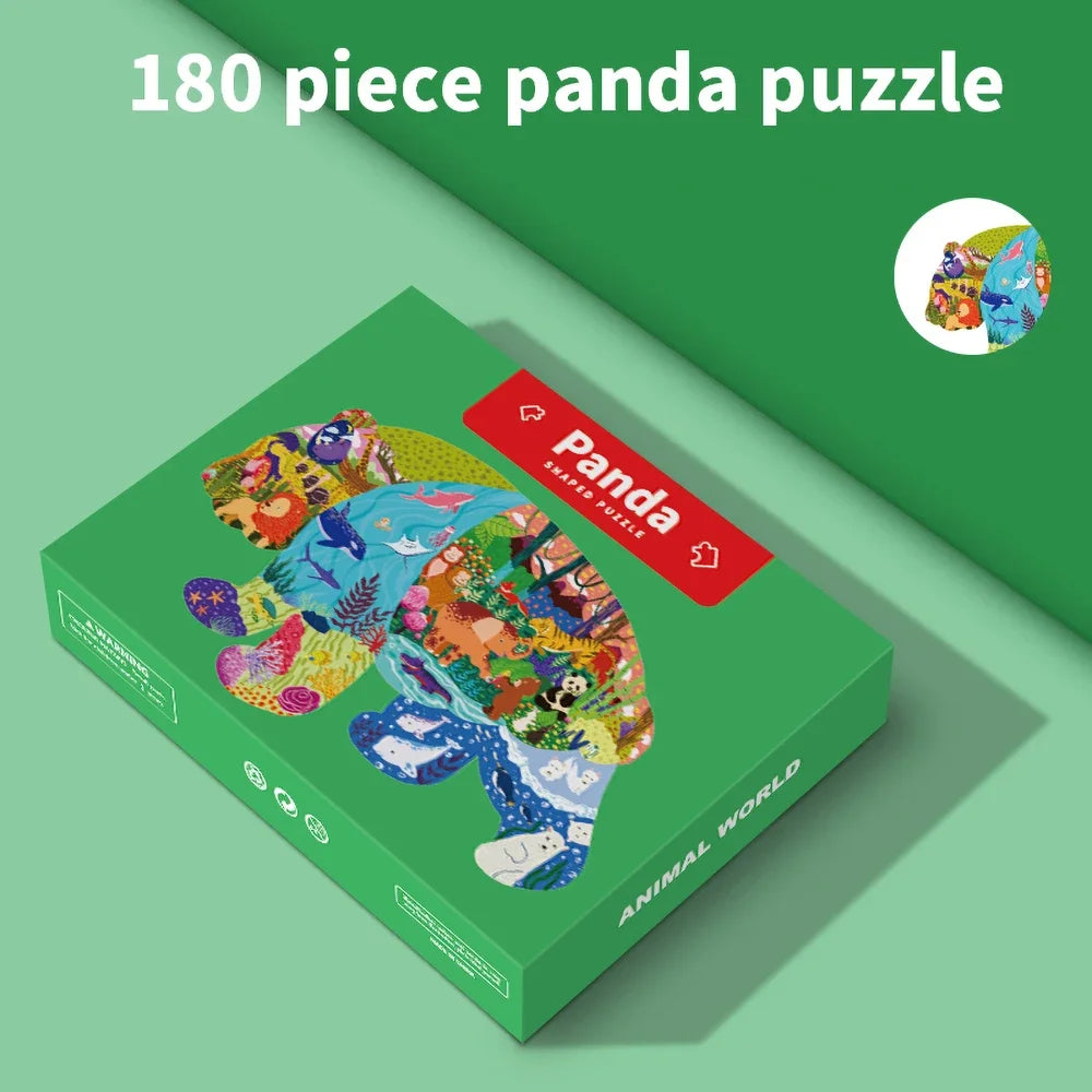 Sea Animal Lion Jigsaw Puzzle Dinosaur Jigso Puzle Whale Penguin Triceratops Panda Elephant Puzzel Kids 4years Old Toy Age 3-5 6