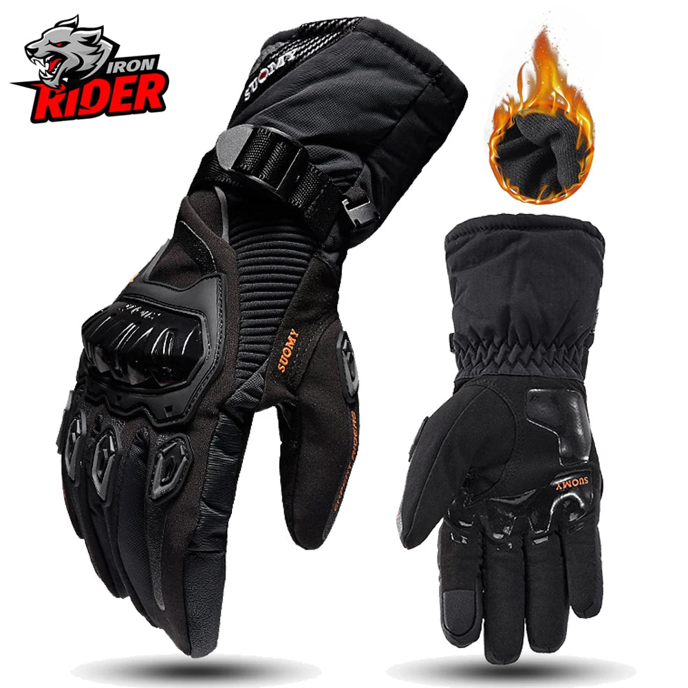 Motorradhandschuhe Winddicht Wasserdicht Guantes Moto Männer Motorrad Reithandschuhe Touchscreen Moto Motocross Handschuhe Winter 