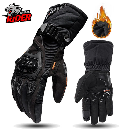 Motorradhandschuhe Winddicht Wasserdicht Guantes Moto Männer Motorrad Reithandschuhe Touchscreen Moto Motocross Handschuhe Winter 