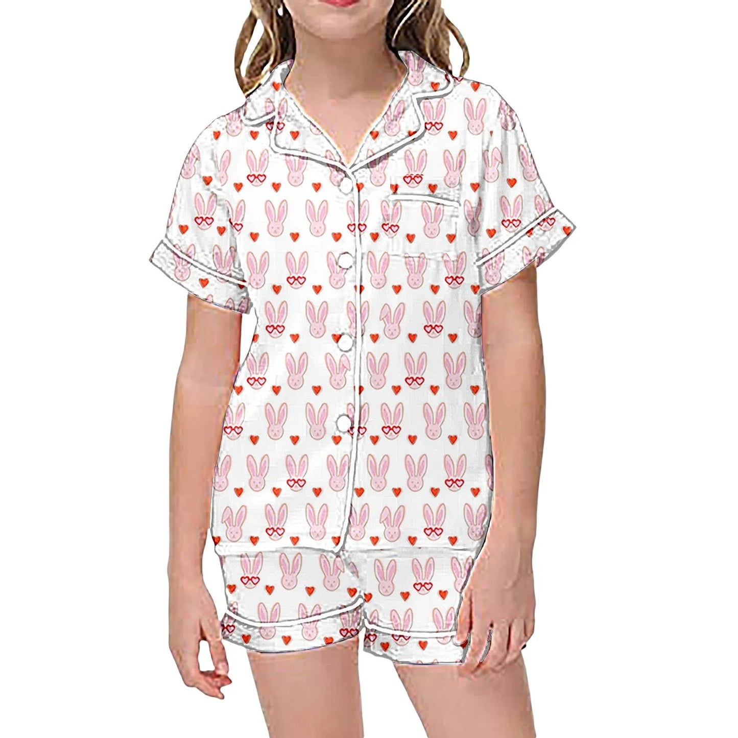 Cute Roller Monkey Print Pajama Short Sleeve Shirt And Shorts Pajama Set Sleepwear 2 Piece Set Pajamas For Kids Children Graphic