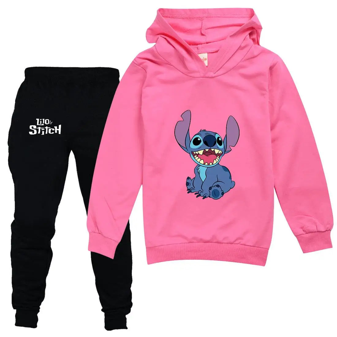 Disney Lilo Stitch Kids Clothing Sets Suit Boys Girls Tracksuits Kids Brand Sport Suits Stich Hoodies Teen Tops Pants 2Pcs Set