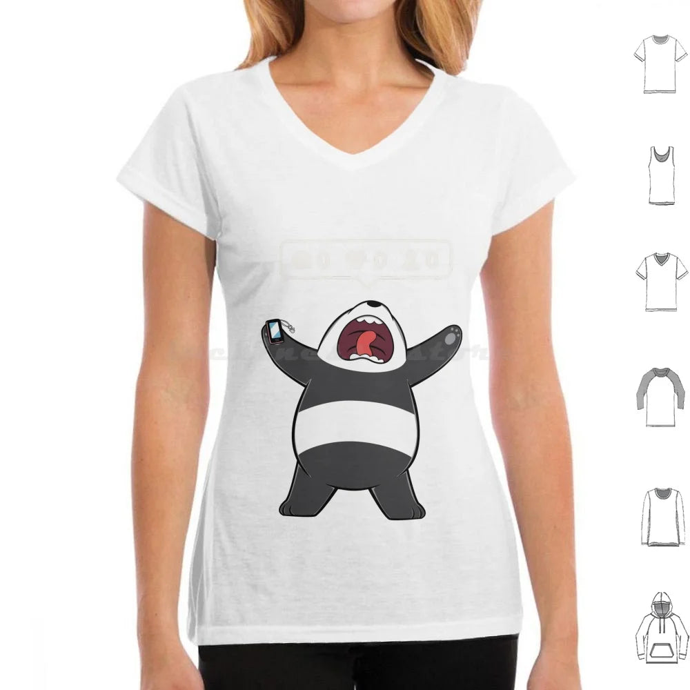 Life In A Rectangular Form T Shirt 6xl Cotton Cool Tee Panda Bear Cartoon Grizzly Ice Polar Cool Cute Animation Tv Gumball