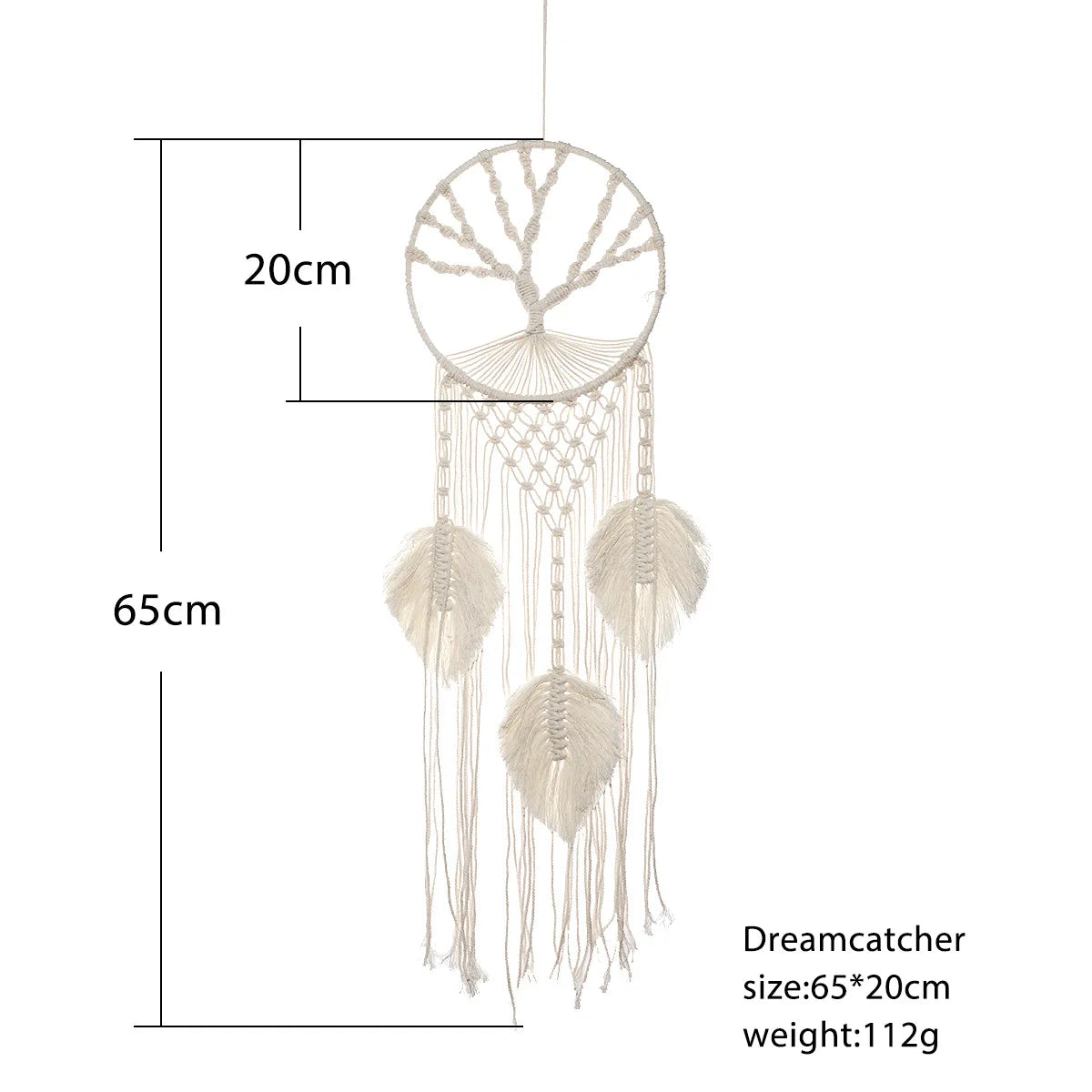Nordic Macrame Tapestry Life Tree Leaves Dream Catcher Wall Hanging Kids Bedroom Tassel Dreamcatcher Hanging Tapestry Home Room