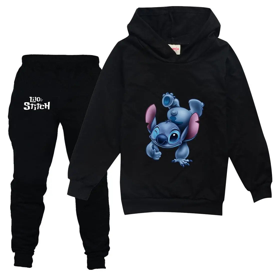 Disney Lilo Stitch Kids Clothing Sets Suit Boys Girls Tracksuits Kids Brand Sport Suits Stich Hoodies Teen Tops Pants 2Pcs Set