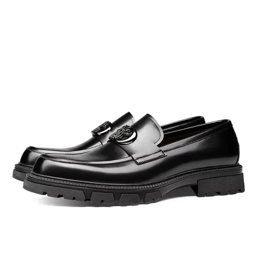 2025 New Men Oxhide Shoes with Thick Soles and Big Heads Lazy People Casual MenFashion Shoes Fashion Shoes