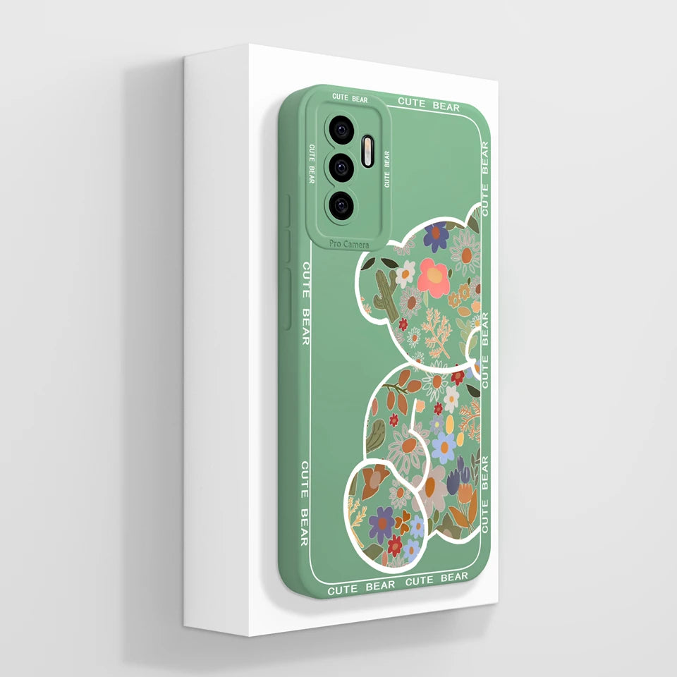 Case For Vivo S10E 5G V23E 4G 5G Y75 4G Beautiful Flower Cartoon Girl Liquid Anti-fall Phone Cover For VivoS10e V23e Y75 Funda