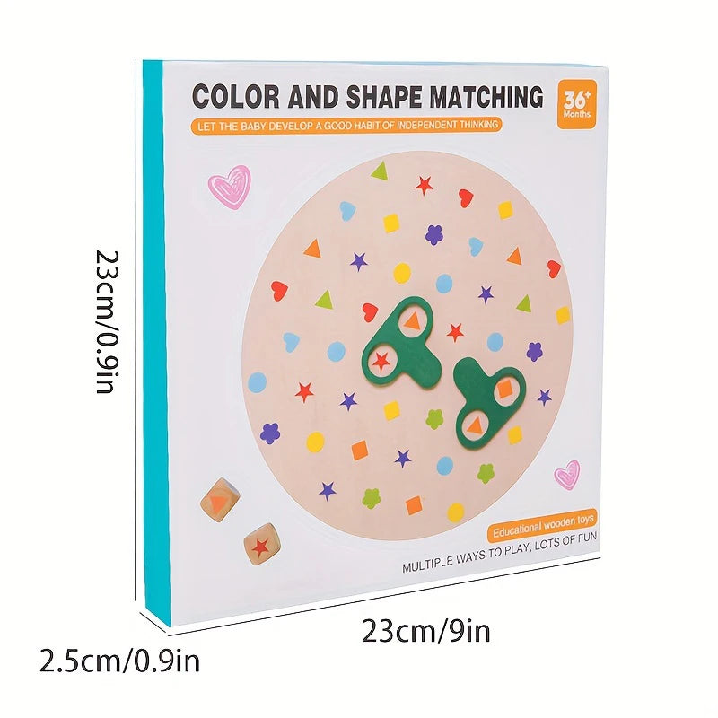 Holztischspiel, interaktives Eltern-Kind-Spiel, Puzzle-Form-Matching-Spielzeug, Konzentrationstraining, Bilderfindungsspielzeug 