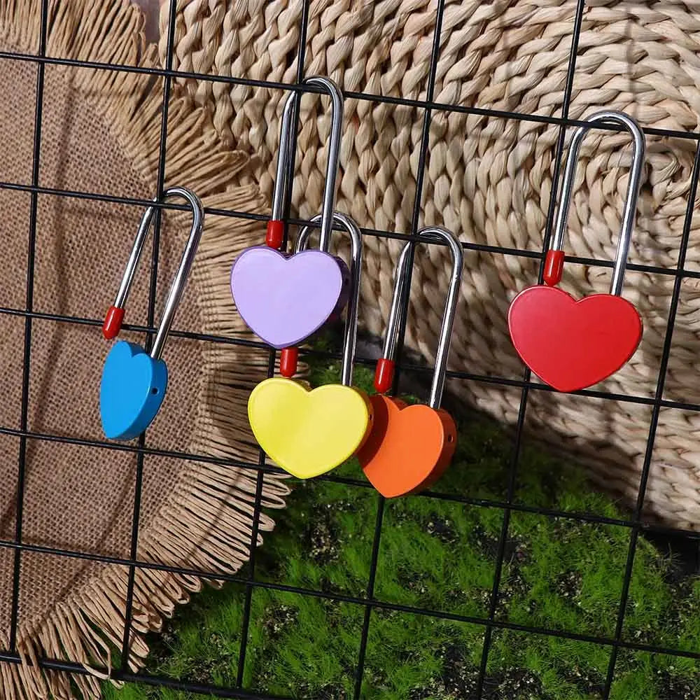Vintage Travel Supplies Heart Shape Couples Without Key For Lovers Wedding Wish Lock Love Padlock Keepsake Wedding Gifts