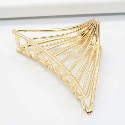 Fashion large Simple Wild Geometric Hair Claw For Women Girls Clamps Hair Crab Metal Women Hair Clip Claw Accessories Headwear