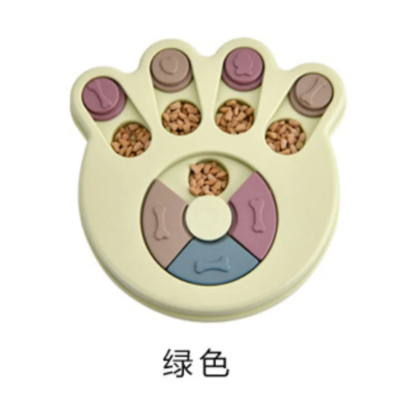 Pet Supplies Cat Dog Turntable Eating Anti-choking Food Puzzle Feeding Interactive Toy Slow Food Tray