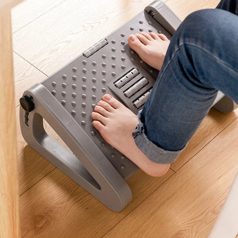 Office Foot Rest Stool Removable Massage Roller Portable, Ergonomic Desk Footrest for office