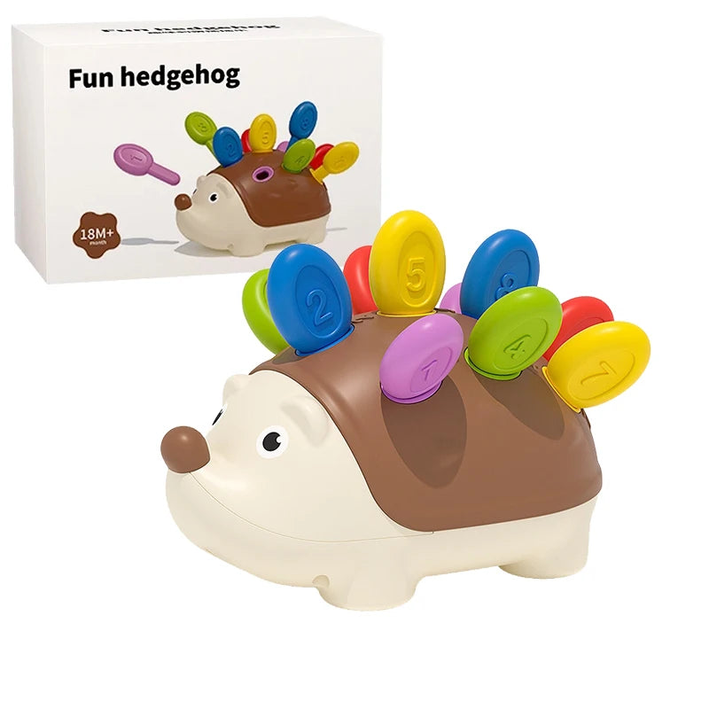 Montessori Baby Hedgehog Toys Concentration Training Education Toys Fine Motor Sensory Educational Toy for Kids Birthday Gifts