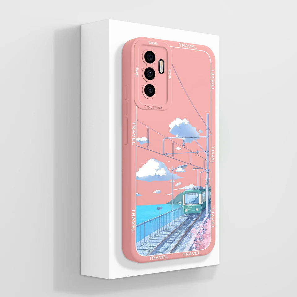 Case For Vivo S10E 5G V23E 4G 5G Y75 4G Beautiful Flower Cartoon Girl Liquid Anti-fall Phone Cover For VivoS10e V23e Y75 Funda