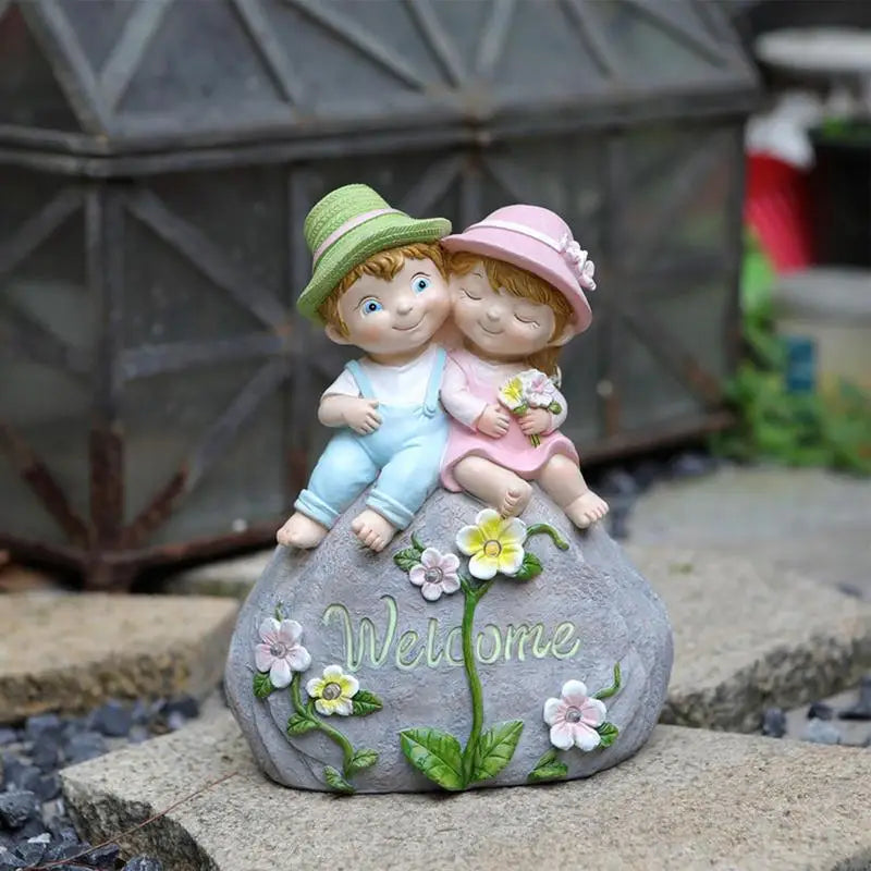 Garden Sculptures Solar Outdoor Lights Garden Decorations