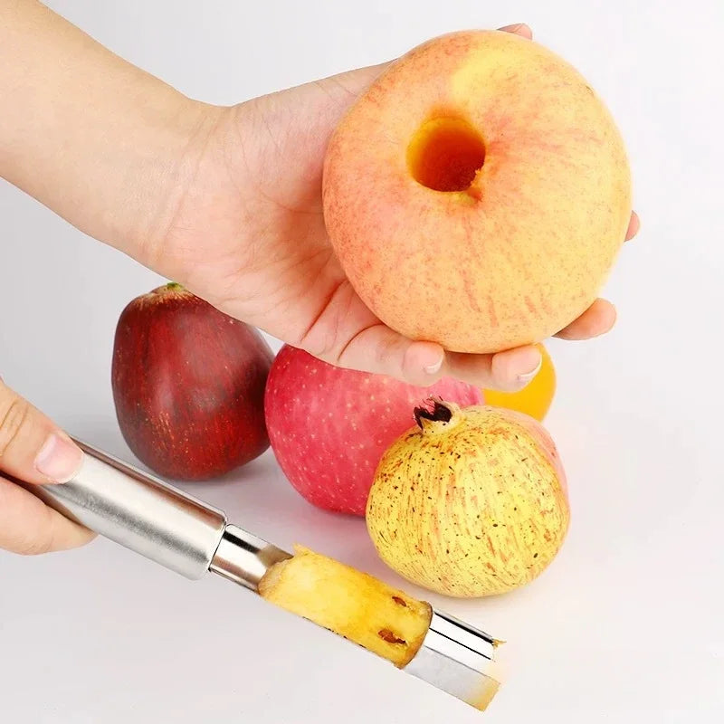 Apple Core Remover Stainless Steel Pear Fruit Vegetable Tool Core Seed Remover Cutter Seeder Slicer Knife Home Kitchen Accessory