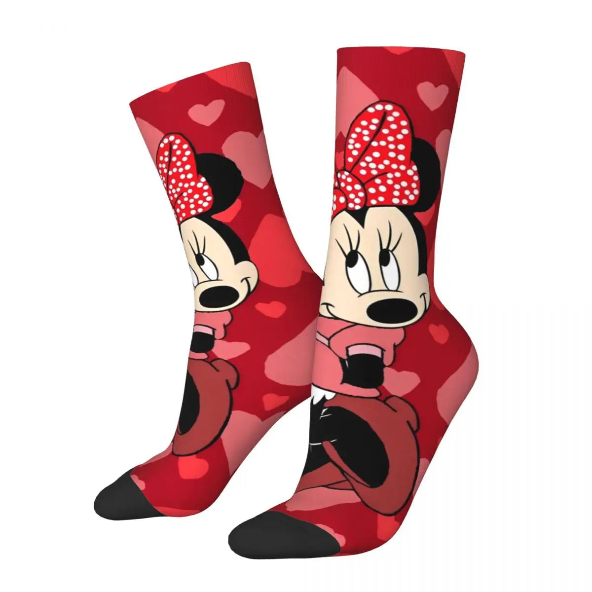 Cute Minnie Mouse Winter Warm Crazy Design Women MenSocks Beauty Cartoon Sweat Absorbing Football Socks