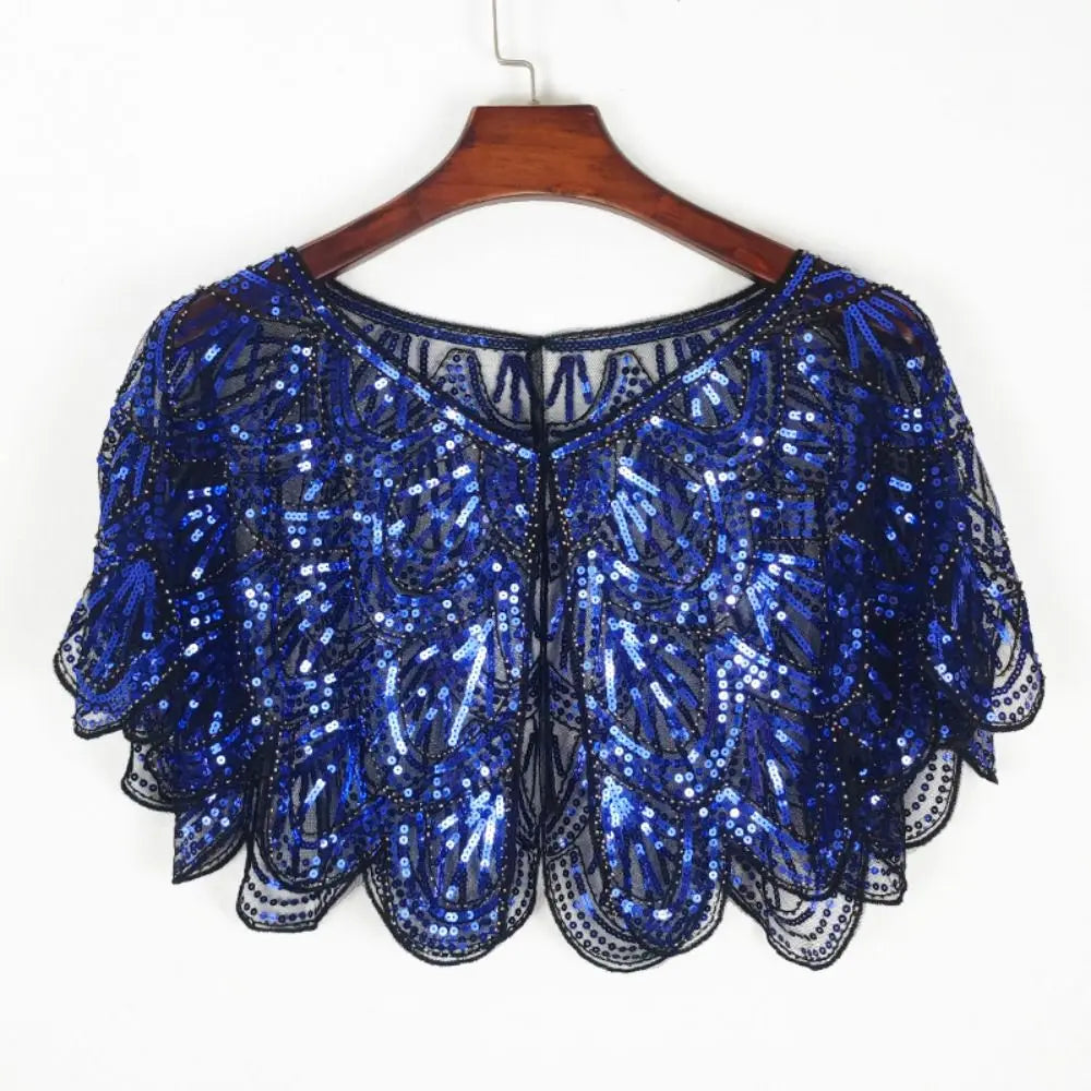 New Thin Party Shawl Long Sleeve Ruffle Design Sunscreen Cardigan Sunscreen Clothing Polyester Shawl Beaded Women