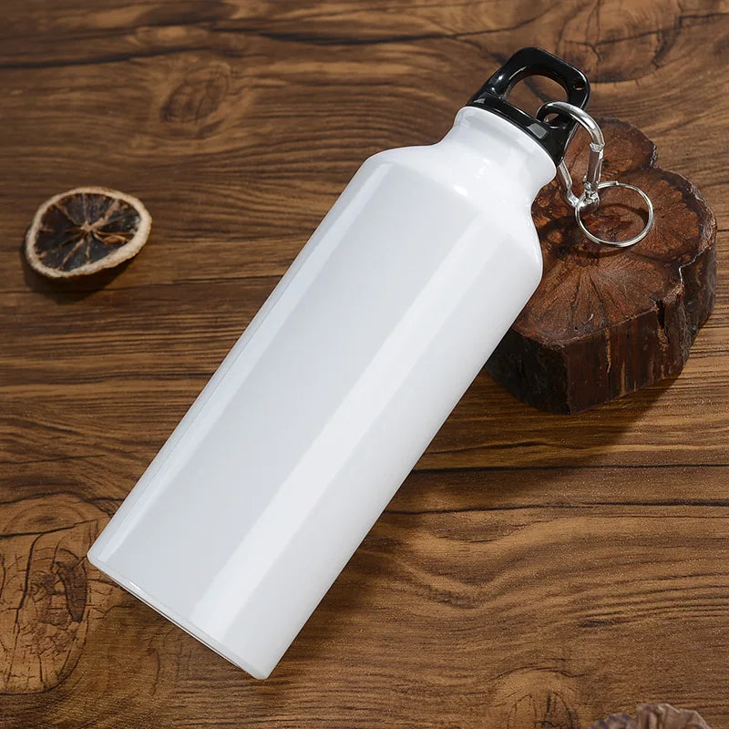 Outdoor-Sport Aluminium Wasserflasche Tragbarer Wasserbecher Bergsteigen Schnalle Kleine Öffnung Einschichtbecher 