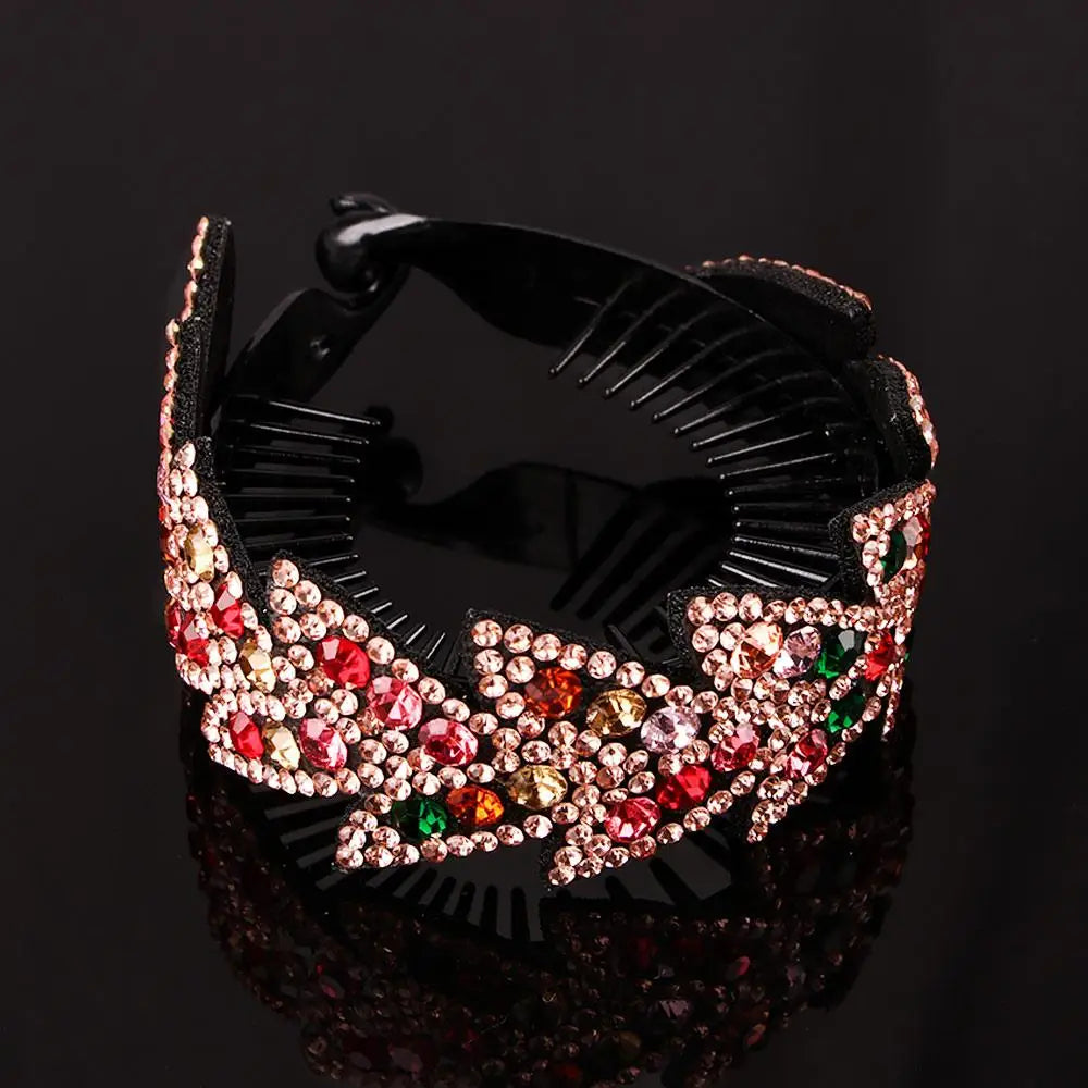 Fashion Hairpin Women Ponytails Hair Claw Hair Accessories Floral Bun Maker Headwear Bird Nest Twist Clip Leaves Hair Claw