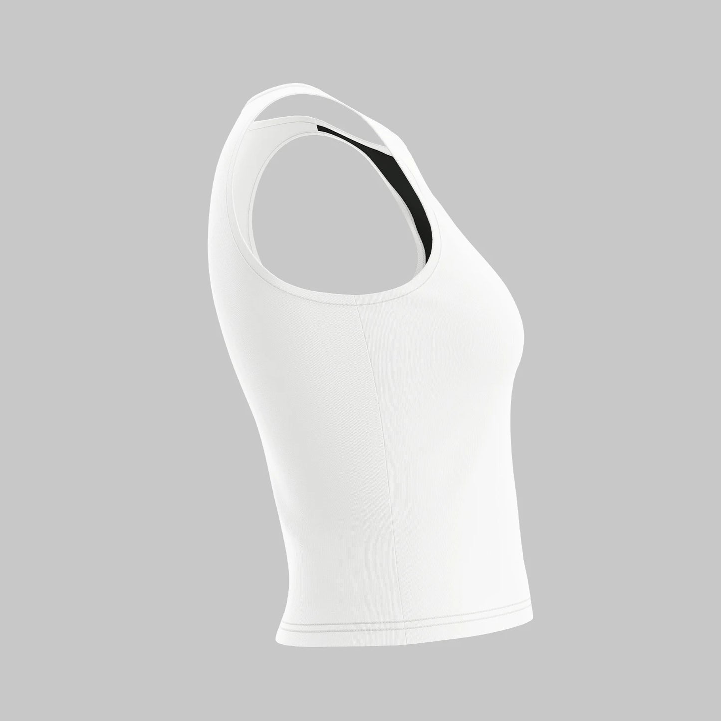 Mia Muse Women's Tanks All Seasons Korean Contrast Color Sleeveless Round-Neck Petite Casual Tanks & Camisoles